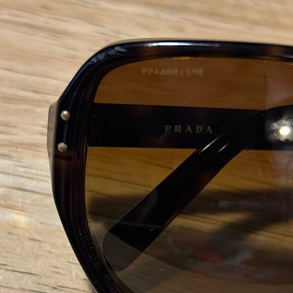 Womens Prada Dark Tortoise SPR 16M 60 13 2AU-6E1 135 Designer Sunglasses - Picture 15 of 16